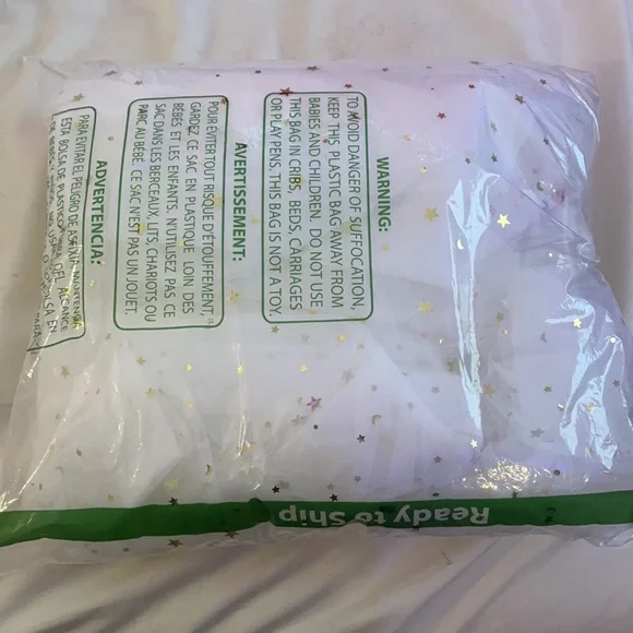 NWT White tulle dress with gold stars detail - Picture 12 of 12